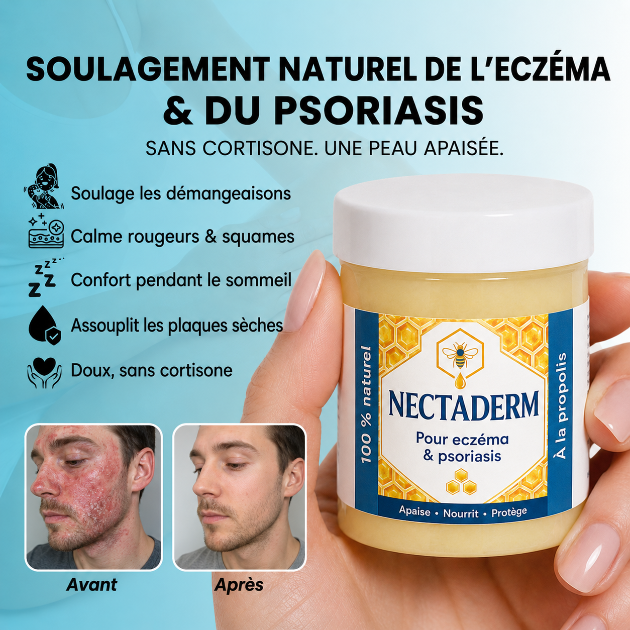 Nectaderm - Baume Réparateur Eczéma & Psoriasis