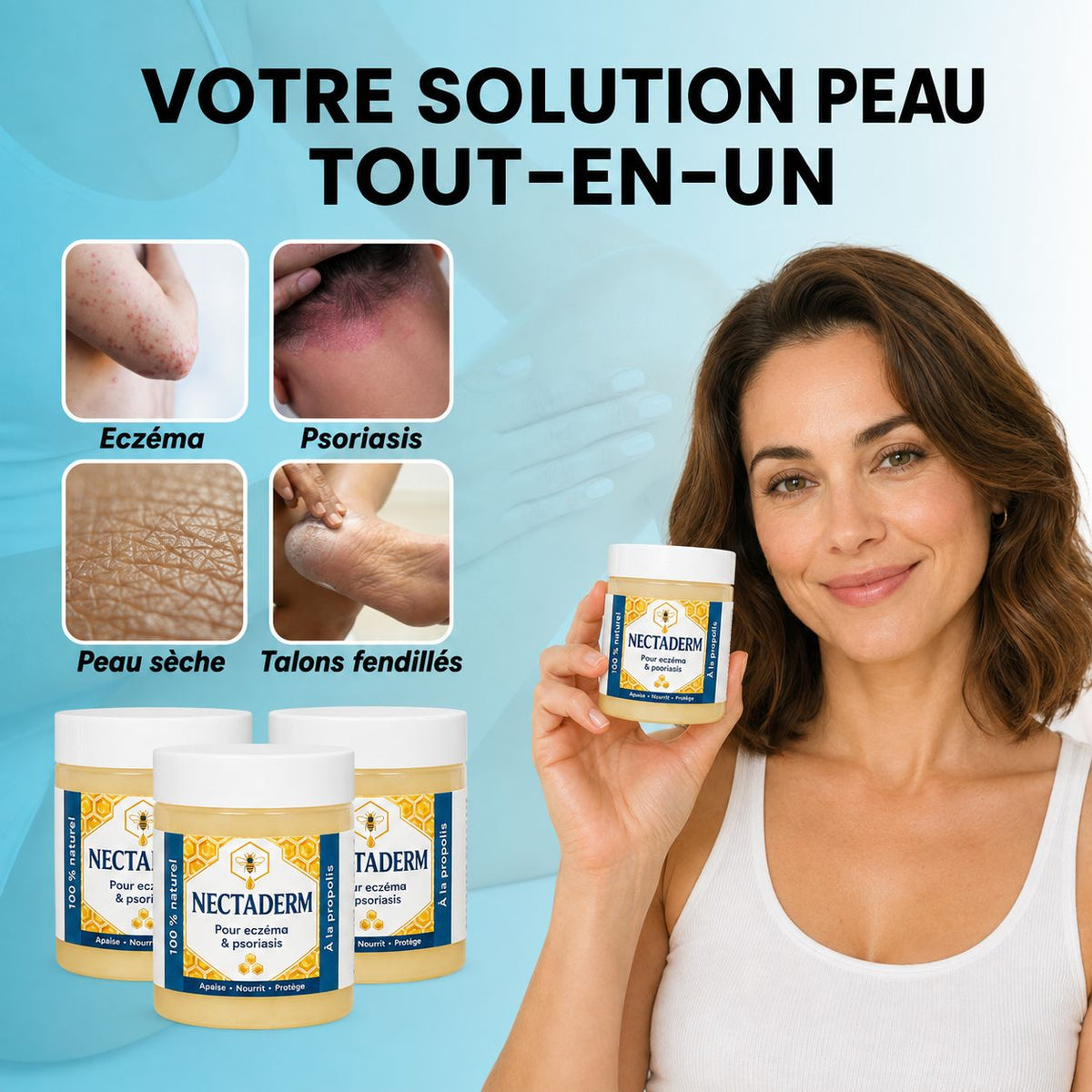 Nectaderm - Baume Réparateur Eczéma & Psoriasis