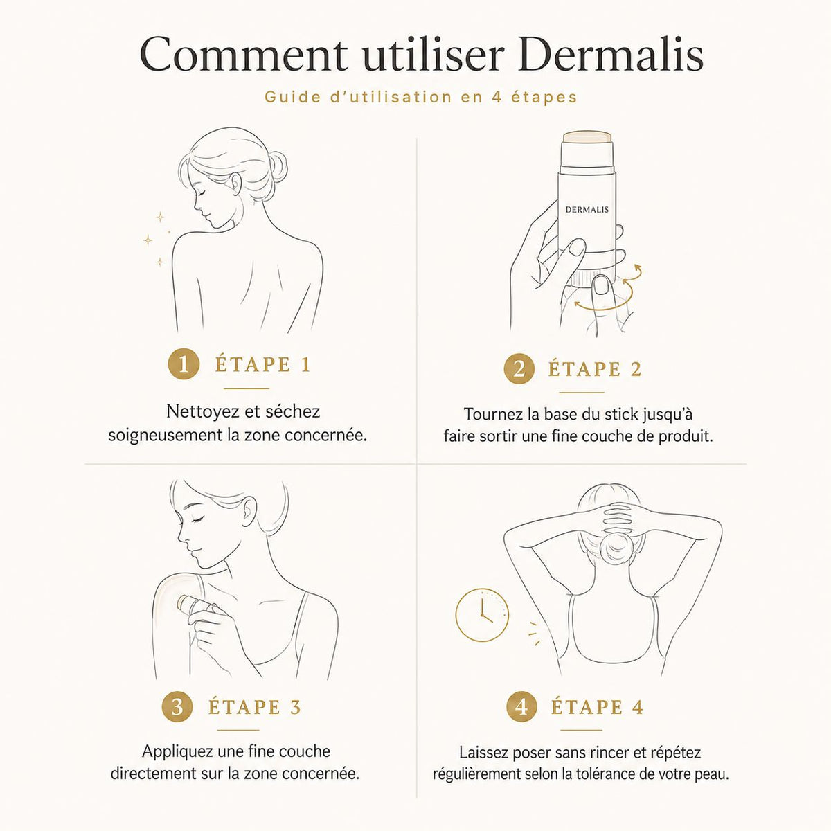 DERMALIS — Stick Lissant & Exfoliant à l’Acide Glycolique