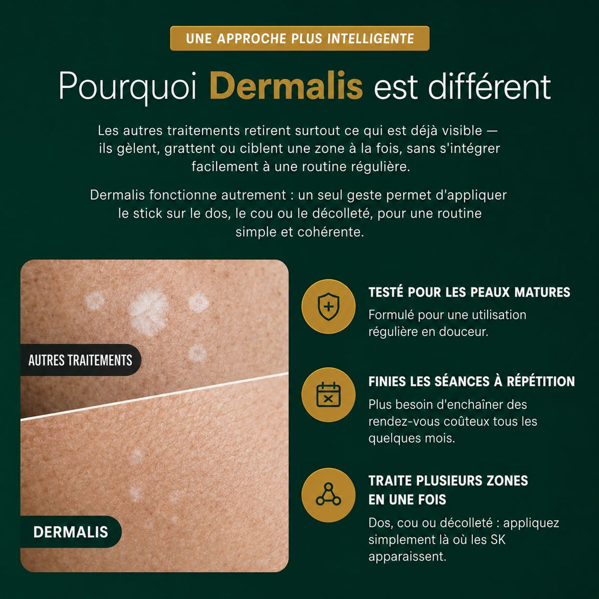 DERMALIS — Le Stick Lissant & Exfoliant à l’Acide Glycolique