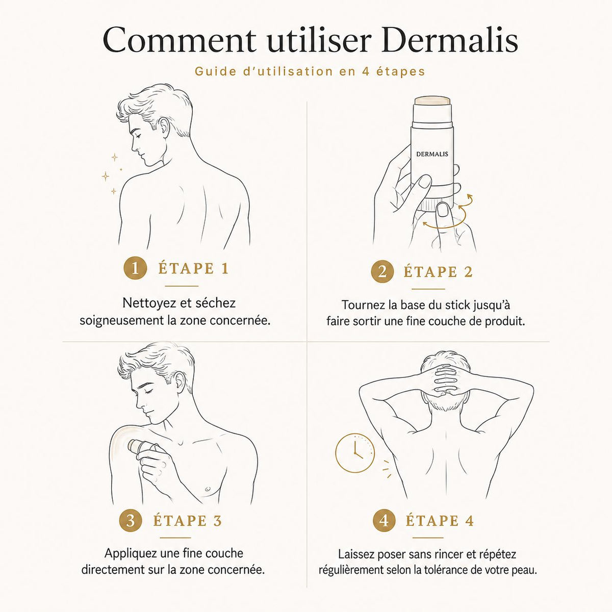 DERMALIS — Le Stick Lissant & Exfoliant à l’Acide Glycolique