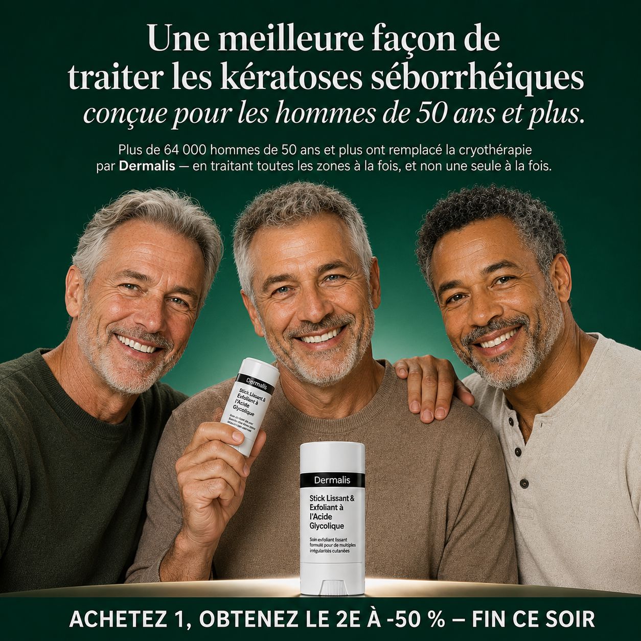 DERMALIS — Le Stick Lissant & Exfoliant à l’Acide Glycolique
