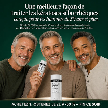 DERMALIS — Le Stick Lissant & Exfoliant à l’Acide Glycolique