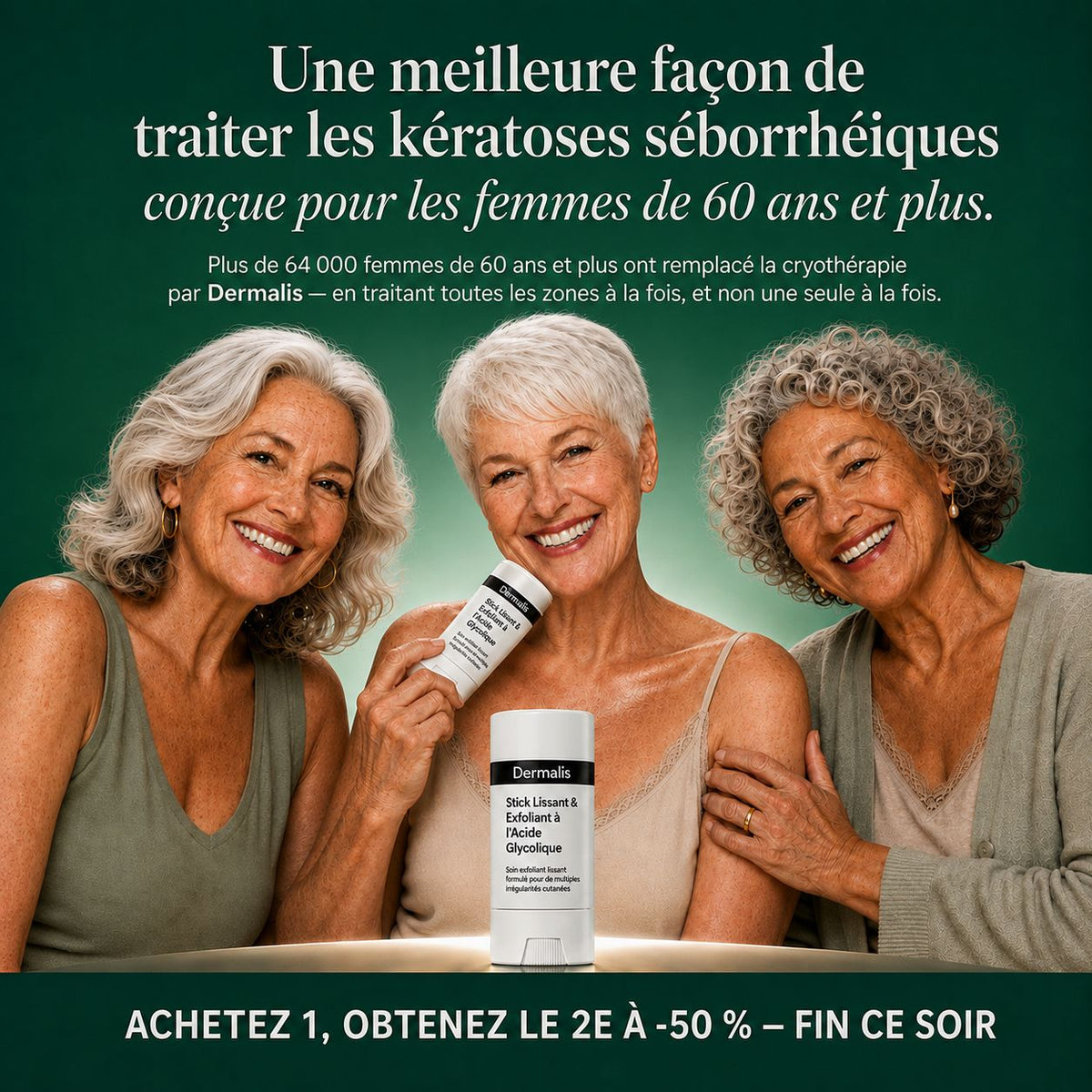 DERMALIS — Stick Lissant & Exfoliant à l’Acide Glycolique