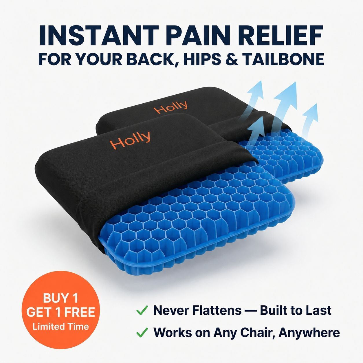 100% Gel Seat Cushion