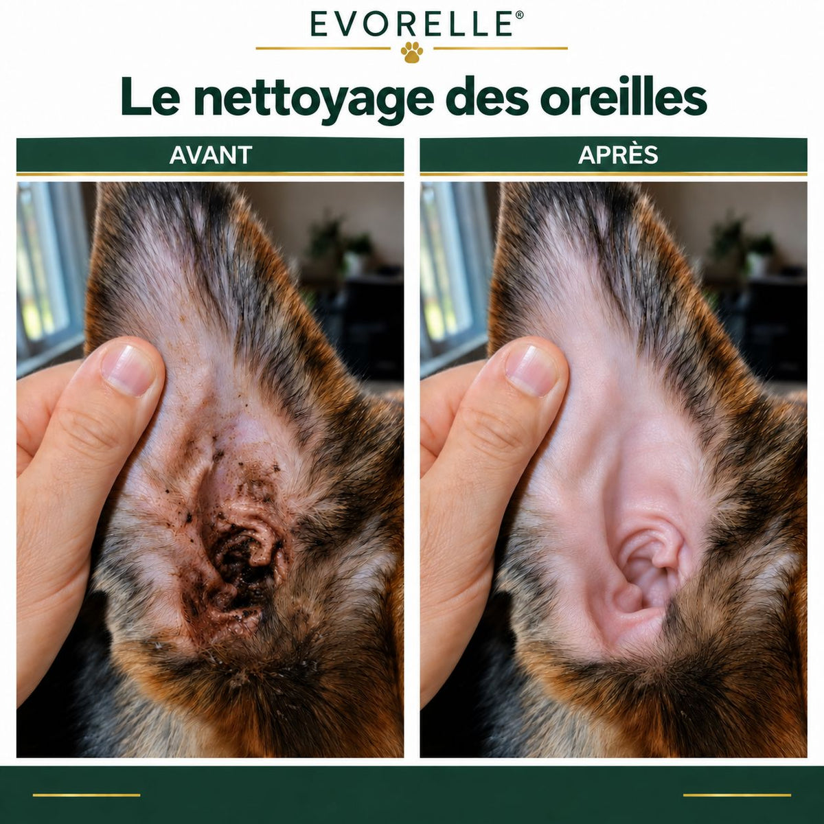 Illustration du nettoyage des oreilles